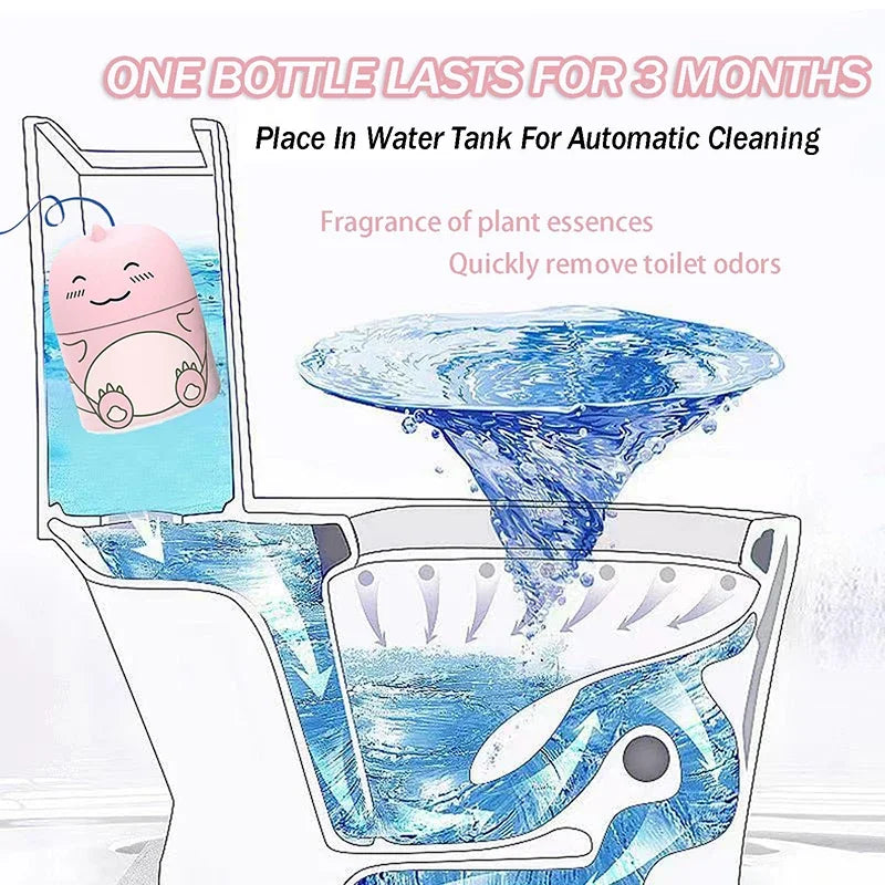 Cute Dinosaur Toilet Bowl Cleaner Bottle